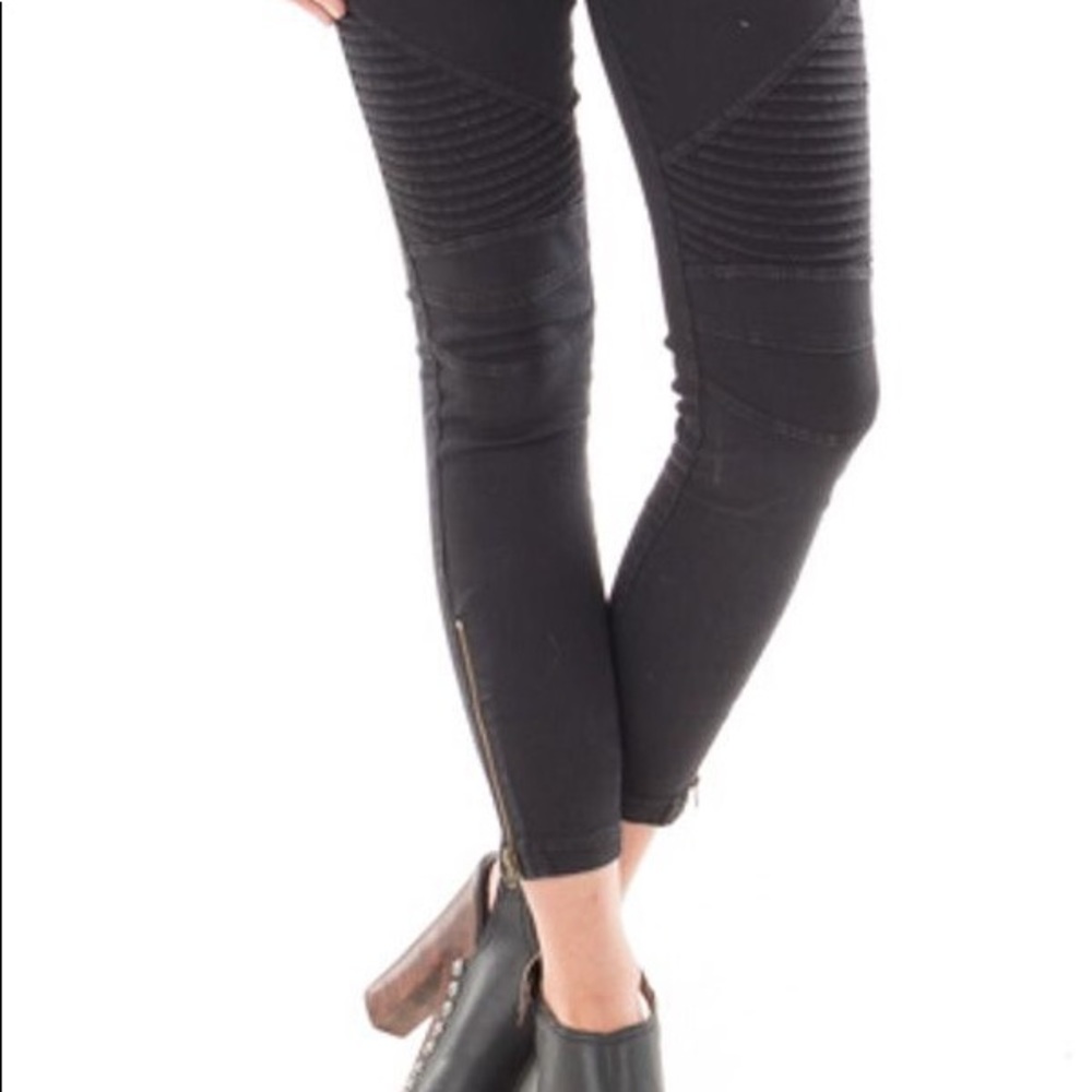 LAST ONE Stretchy Jegging Biker Pant - Picture 4 of 4